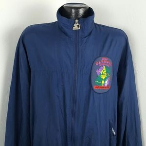 Vintage Starter Olympics Game Collection 1996 Windbreak Zipper Jacket Size L